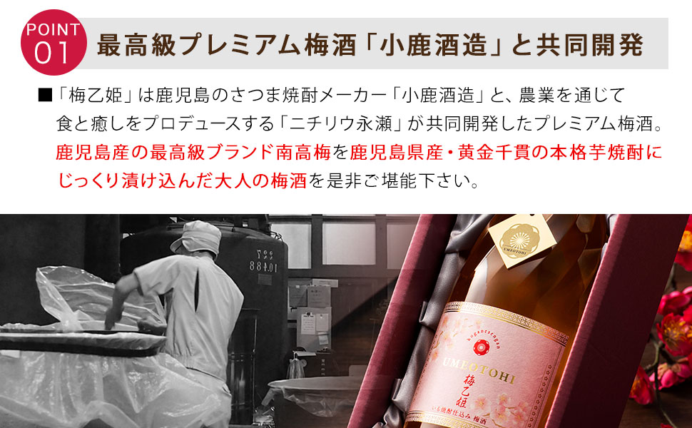 Amazon.co.jp: 高級梅酒 梅乙姫 UMEOTOHI 本格芋焼酎仕込 720ml 限定