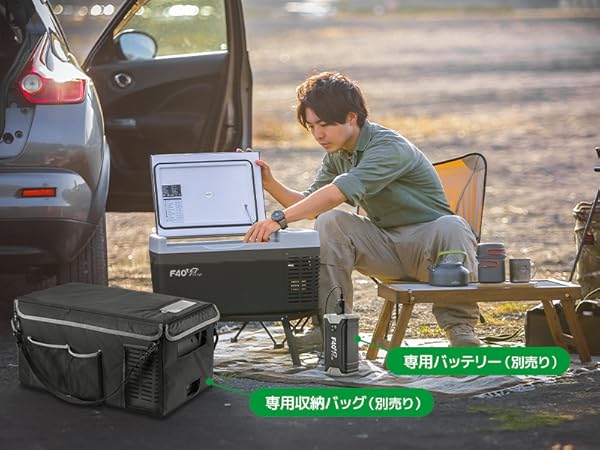 Amazon.co.jp: F40C4TMP ポータブル冷蔵庫 車載冷蔵庫 28L -22℃～10