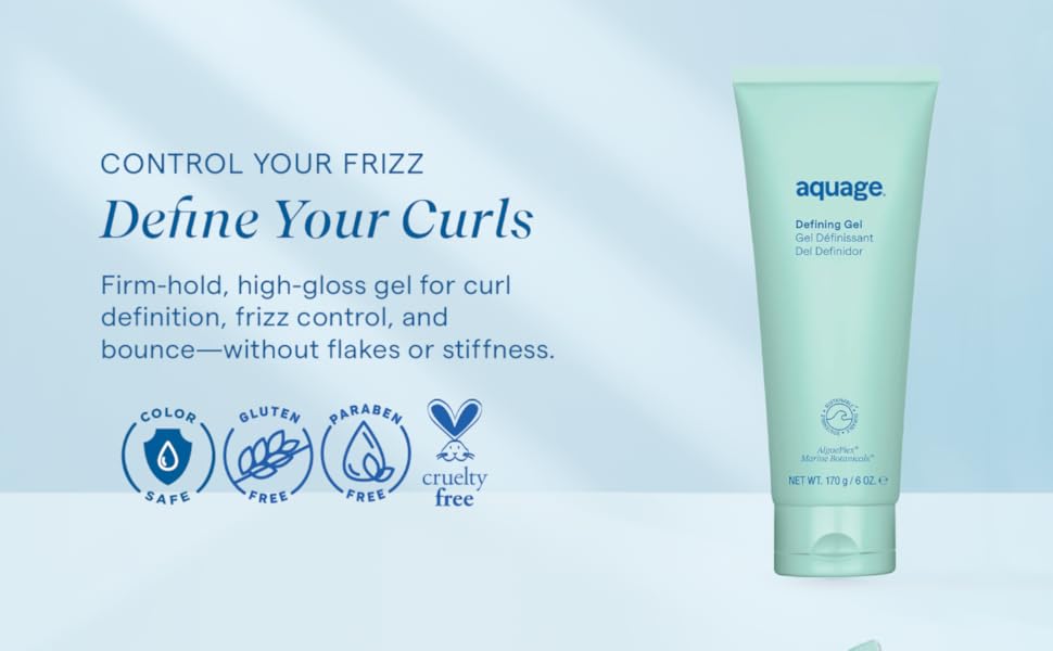 Amazon.com: AQUAGE Defining Gel, For Curly, Wavy or Permed Hair