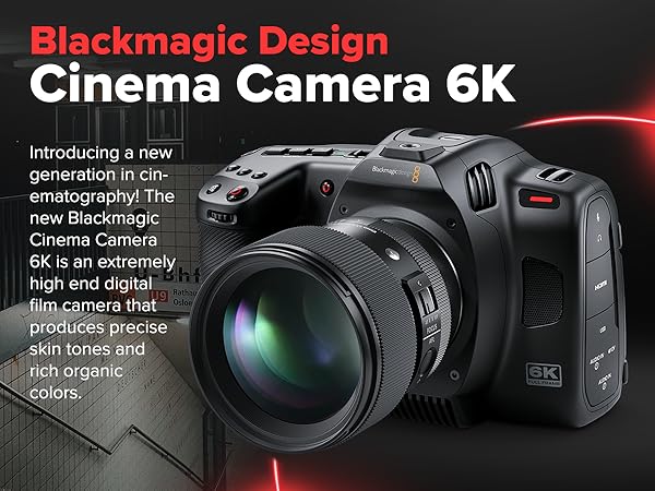 Amazon.com : Blackmagic Design Cinema Camera 6K, Full Frame Sensor