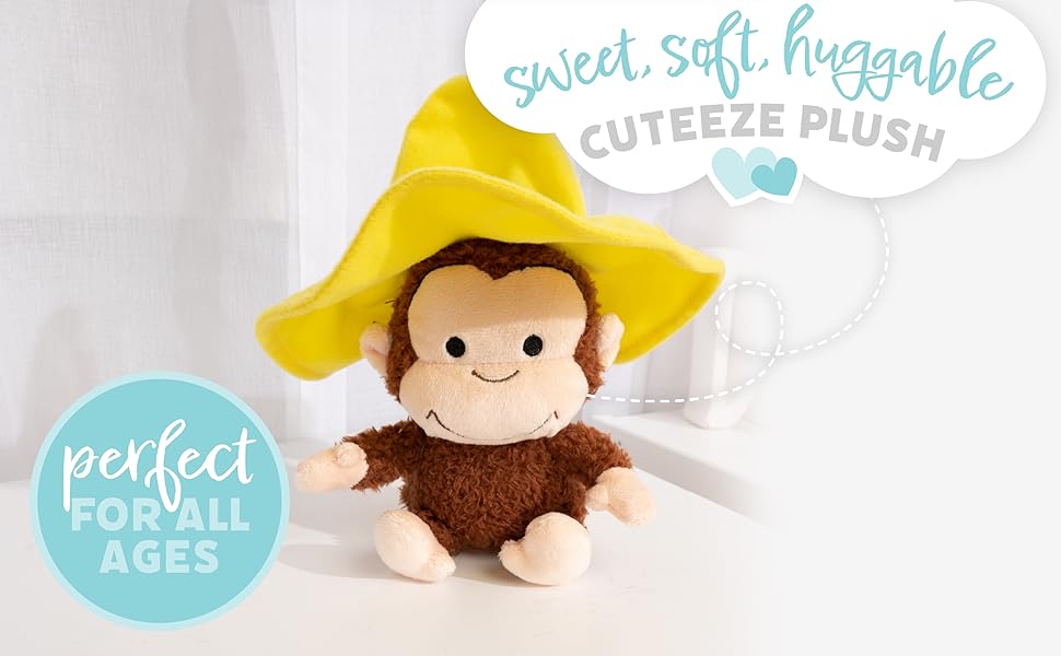 Curious George Kids Preferred Cuteeze Monkey Stuffed Animal Plush