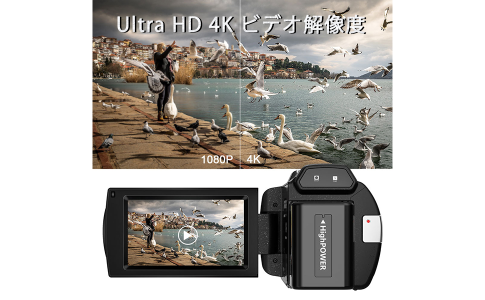 Amazon | ビデオカメラ 4K防震 DVビデオカメラ 4800万画素 日本製
