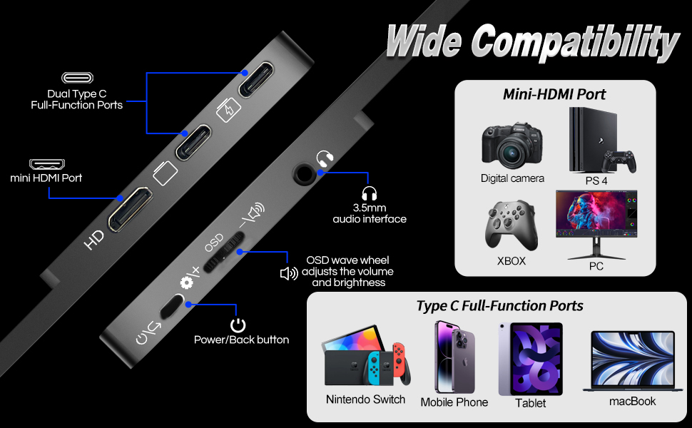 Amazon.co.jp: 【工場直販】モバイルモニター 14インチ モバイル