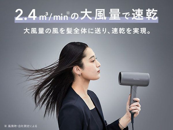 Amazon | SALONIA サロニア スムースシャイン ドライヤー 大風量 速乾