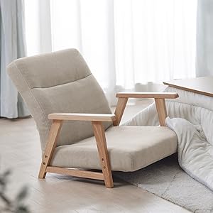 Amazon.co.jp: アイリスプラザ ウッドアームチェア 座椅子