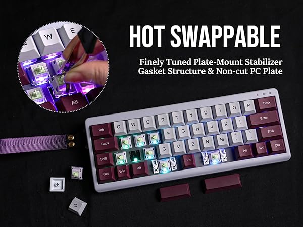 Amazon | EPOMAKER TH40 40%レイアウト VIAメカニカルキーボード