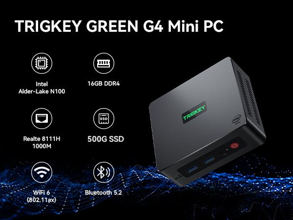 TRIGKEY G4 Mini PC 12th Generation Intel N100 Processor,up to 3.4