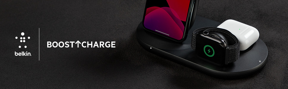 Amazon.co.jp: Belkin WIZ001dqBK-A Wireless Charging Stand for