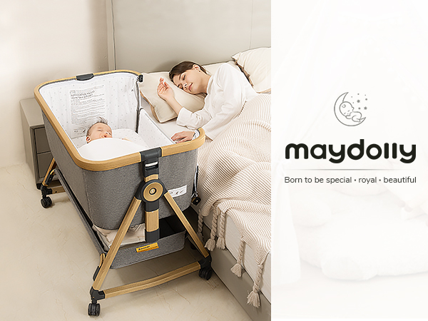 Maydolly Babybed,Baby Co-sleeper, 3 in 1 Ledikanten