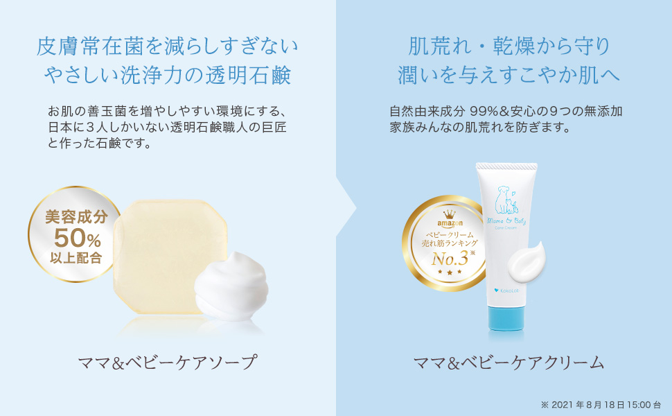 Amazon | ここラボ ママ&ベビーケアクリーム 30g×2本セット（無香料