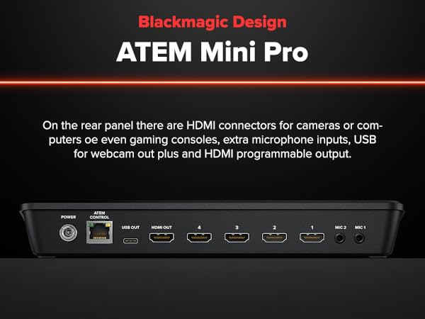Amazon.com: Blackmagic Design ATEM Mini Pro HDMI Live Stream