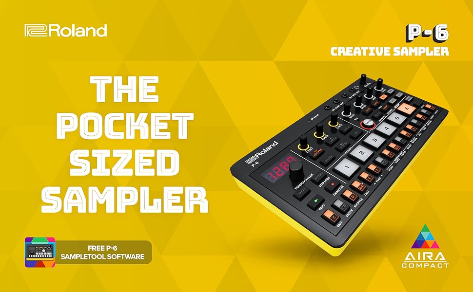 Roland AIRA Compact P-6 Creative Sampler | Granular Sound Design