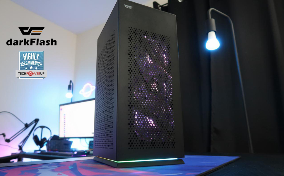 Amazon.co.jp: darkFlash DLH21 PCケース ミニタワー型 ITXケース 高