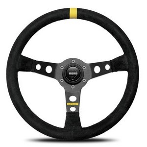 Amazon | MOMO(モモ) ステアリング MOD.07 35パイ BK/スエード M-42