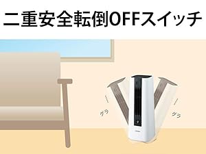 Amazon | シャープ セラミックヒーター HX-SS1-W 人感センサー