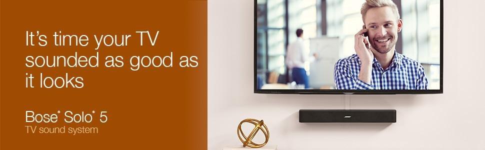 Bose Solo 5 TV Soundbar Sound System with Universal Remote Control