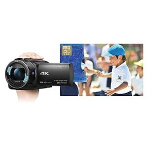 Amazon | SONY ビデオカメラ FDR-AX40 4K 64GB 光学20倍 ブロンズ