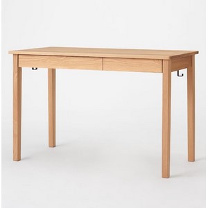 Amazon.co.jp: 無印良品 木製デスク オーク材 幅110×奥行55×高さ70cm
