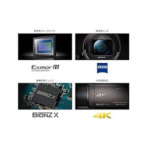 Amazon | SONY ビデオカメラ FDR-AX40 4K 64GB 光学20倍 ブロンズ