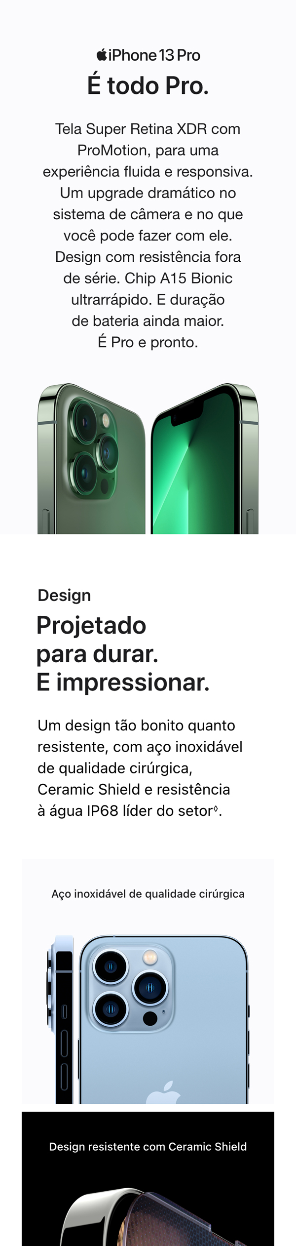 Apple iPhone 13 Pro (256 GB) - Azul Sierra | Amazon.com.br