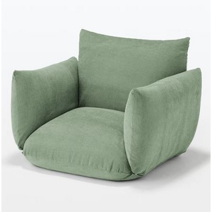 Amazon｜無印良品 リクライニングフロアソファ ピンク 幅88×奥行78×高