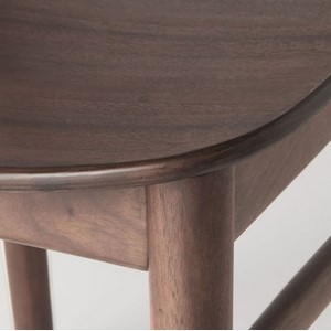 Amazon｜無印良品 ラウンドチェア・ウォールナット材 幅45×奥行51×高さ