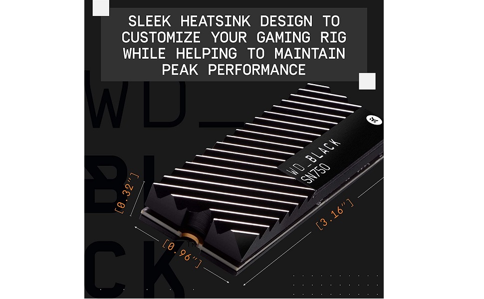 Amazon | WESTERN DIGITAL WD Black SN750 SSD M.2 PCIe Gen 3x4 with