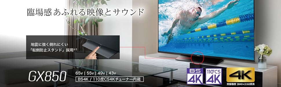 Amazon | パナソニック 55V型 4Kチューナー内蔵 液晶テレビ ビエラ HDR