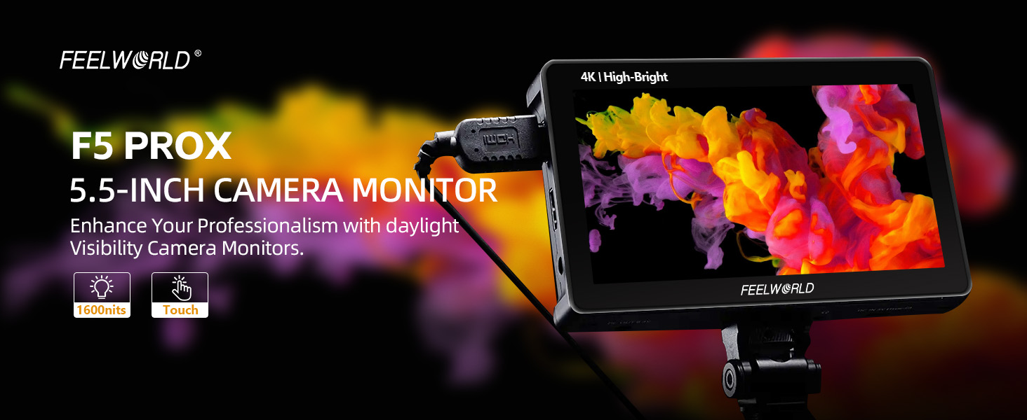 Amazon.com : FEELWORLD F5 Pro X 5.5 Inch DSLR Camera Field Monitor