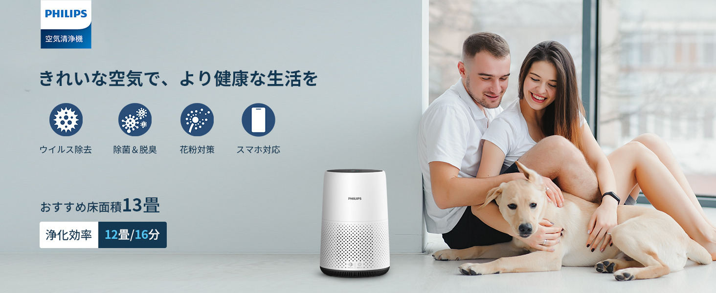 Amazon.co.jp: PHILIPS (フィリップス) 空気清浄機 AC0850 卓上 小型