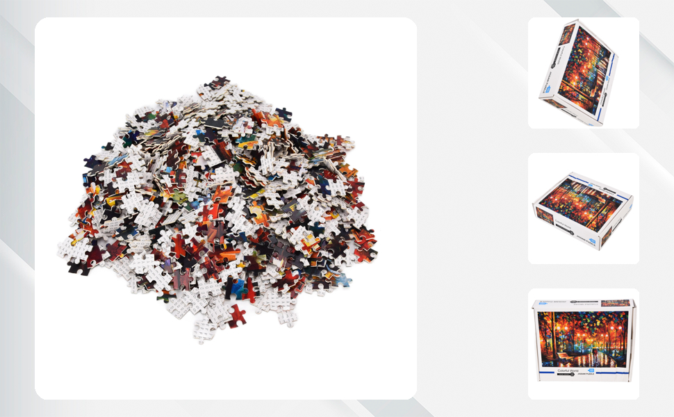 Amazon | パズル 1000 ピース エンターテイメント、雨の中を歩く