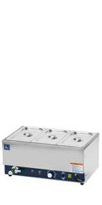 Amazon.co.jp: 業務用 電気式 フードウォーマー 湯煎式保温器 ワイドに