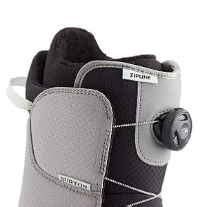 Amazon.com : Burton Zipline BOA Kids Snowboard Boots Sz 5 Gray/Neo