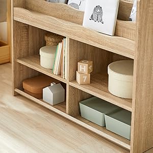 Amazon.co.jp: LOWYA ロウヤ 絵本棚 絵本ラック 棚 スリム 子供 子ども