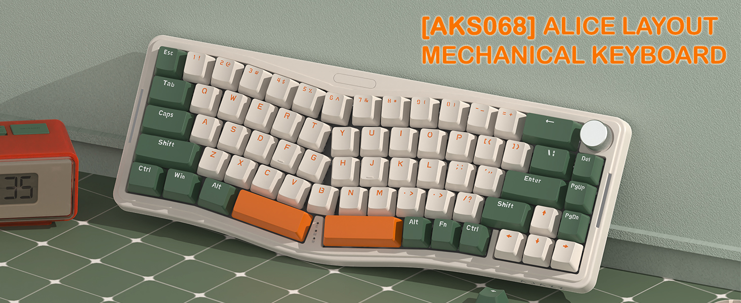 Amazon.com: ATTACK SHARK AKS068 Wired Mechanical Gaming Keyboard