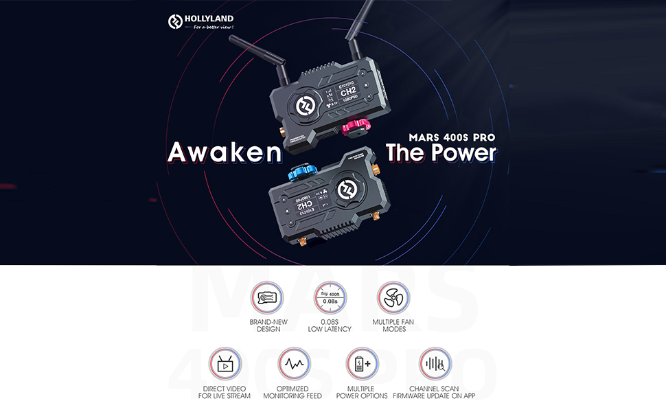 Amazon.co.jp: Hollyland Mars 400S PRO 400 Feet SDI&HDMI 無線映像