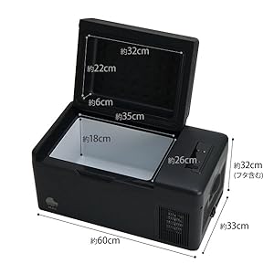 Amazon.co.jp: M.O.L ポータブル冷蔵庫＆冷凍庫 20L DC12V24V／AC100V