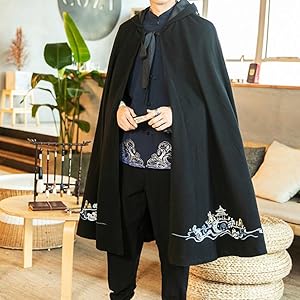 Amazon.co.jp: [ZHONGJUE] ジュージェン ポンチョ メンズ