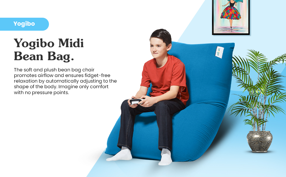 Amazon.com: Yogibo Midi Bean Bag for Kids, Teens and Adults