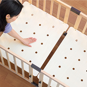 Amazon.co.jp: RiZKiZ 木製ベビーベッド 120×70cm 【ナチュラル】 SG