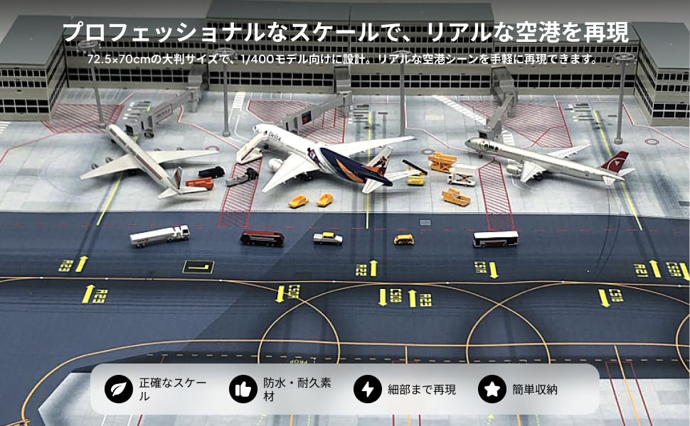 Amazon | 1:500 1:400スケールモデル空港エプロンレイアウト旅客ゲート