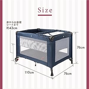 Amazon.co.jp: プレイヤード ベビーサークル 折りたたみ メッシュ