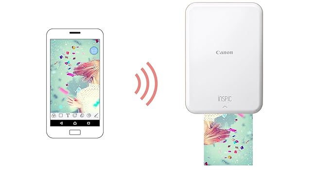 Amazon.co.jp: Canon 写真用プリンター iNSPiC PV-123-GD ゴールド