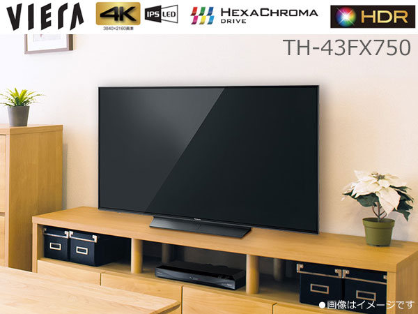 Amazon | パナソニック 43V型 液晶テレビ ビエラ TH-43FX750 4K IPS