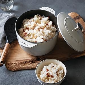 STAUB ファミリーライスココット グレー 3L Amazon.com: staub La