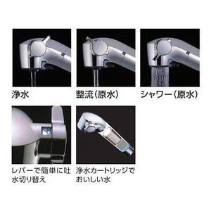 Amazon.co.jp: TOTO キッチン用水栓 浄水器内蔵形 キッチンシャワー