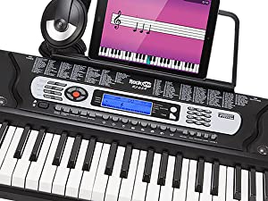 Amazon.co.jp: RockJam 54鍵 電子キーボード RJ654-MC 【電源