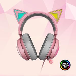 Amazon.co.jp: Razer Kraken Kitty Quartz Pink ゲーミングヘッド