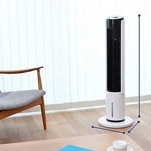 Amazon | [山善] 冷風扇 冷風機 タッチスイッチ 風量5段階調節 水