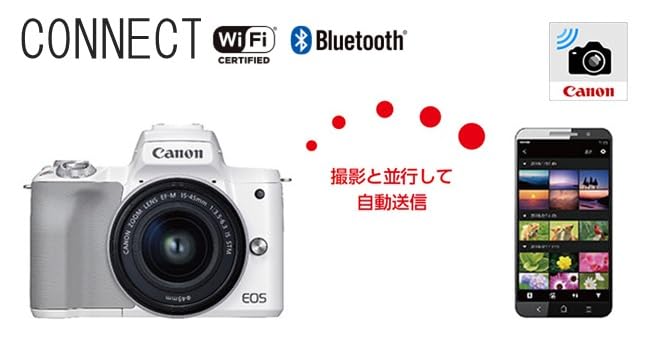 Amazon | Canon ミラーレス一眼カメラ EOS Kiss M2 ボディー ホワイト